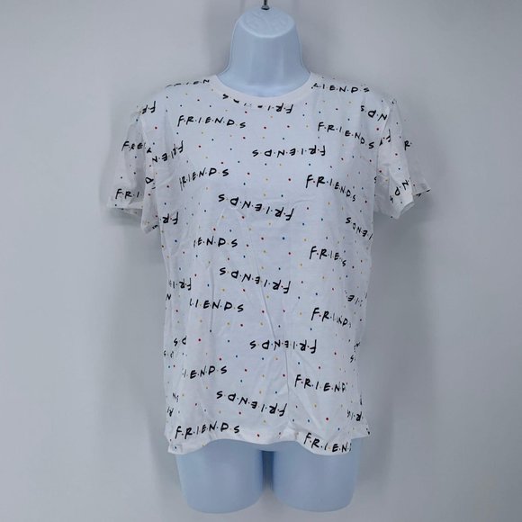 FRIENDS Tops - Friends NWT Women's White Short Sleeve Graphic T-Shirt Size Extra Small